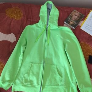 neon green champion zip up